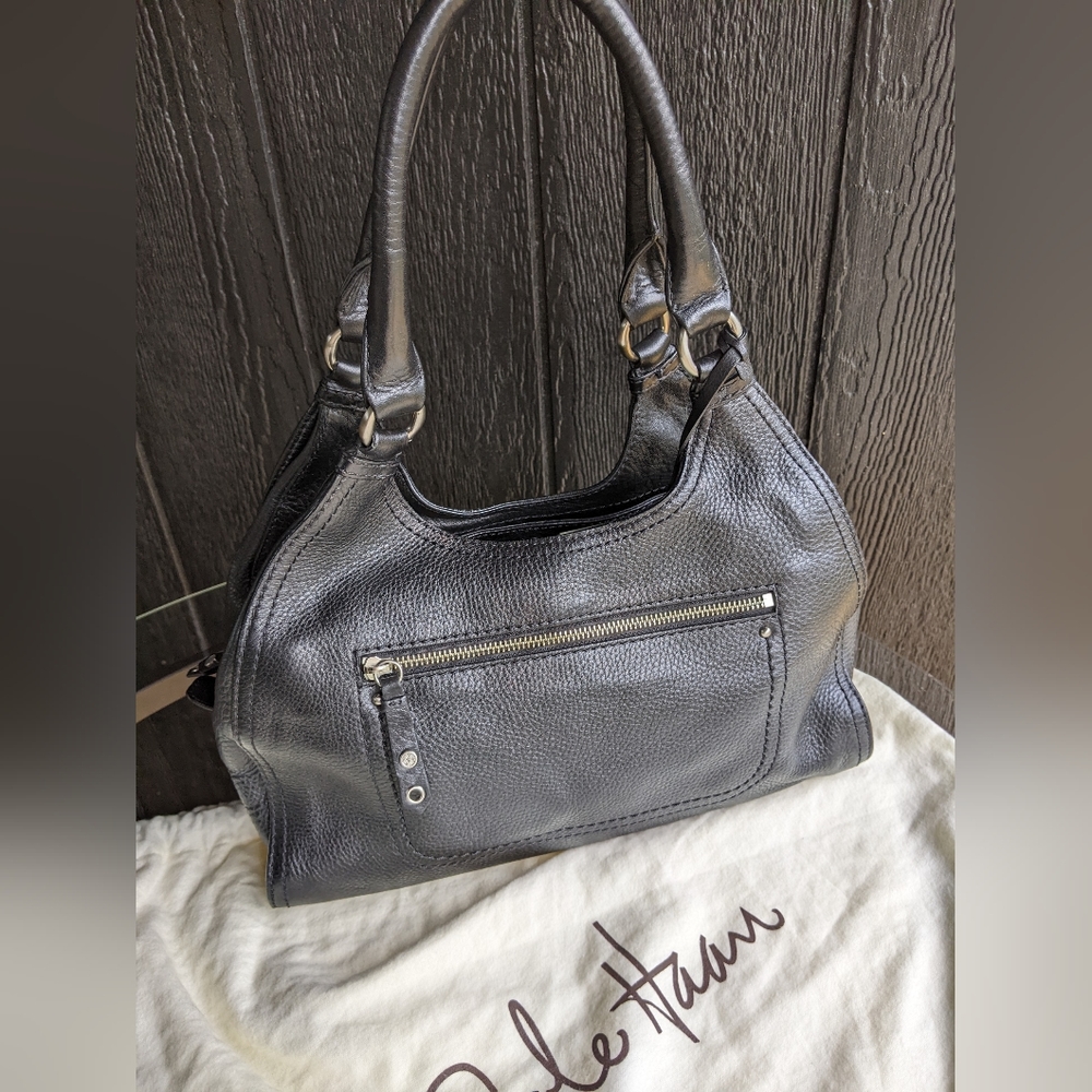 Cole Haan Leather Handbag with Multi Pockets